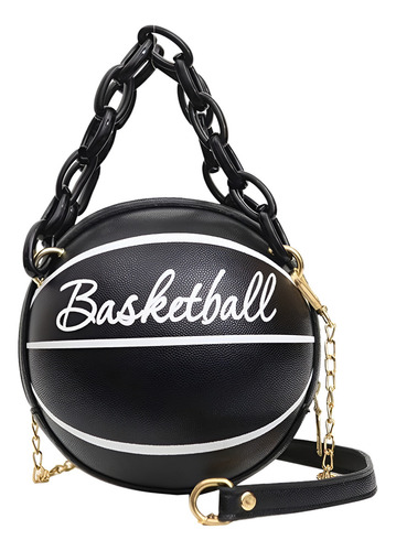 Bolsa mariconera Bioworld basquet color negro