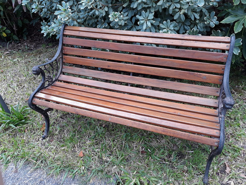 Sillón De Jardín En Hierro Y Madera