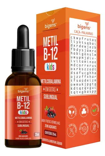 Metil B-12 Kids Gotas 150% / 375% Vd Sublingual, Bigens Sabor Fru...