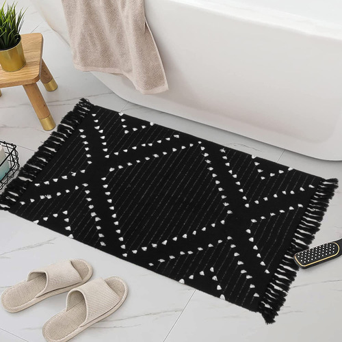 Ojia Alfombra Baño Bohemia 2 X 3 Pie Decorativa Para Borla