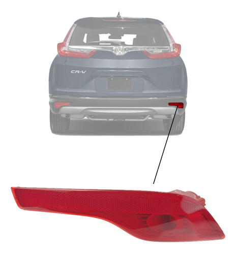 Refletor Direito Parachoque Traseiro Honda Cr-v 2018 2019