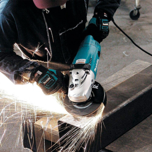 Esmeriladora angular Makita GA9020 color turquesa 2200 W 127 V + accesorio