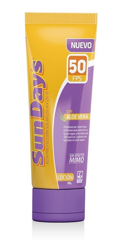 Protector Solar Sun Days Fps50 X 120ml