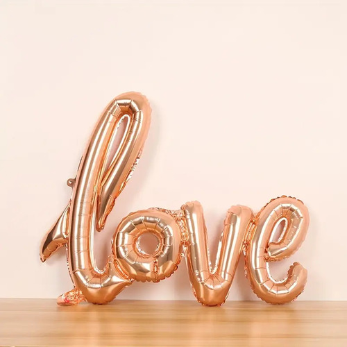 16 Globo Metalico Letrero Con La Palabra Love 36 Pulgadas Color Rosa Gold