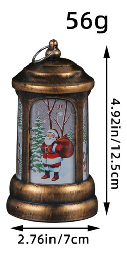 Linterna De Mesa Navideña, Luz Led, Adorno Navideño,