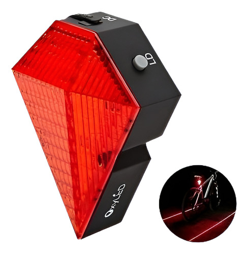 Parte Posterior 8led Bicicleta Ciclismo Cola 2red Recargable