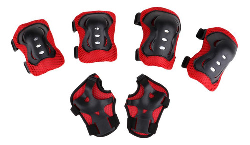 Nuevo 7pcs Skating (58-62cm) Rodilleras Y Coderas Set De