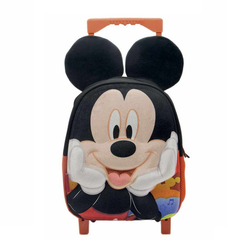 Mochila Mickey Con Carro Infantil De 2 A 5 Años Con Orejas