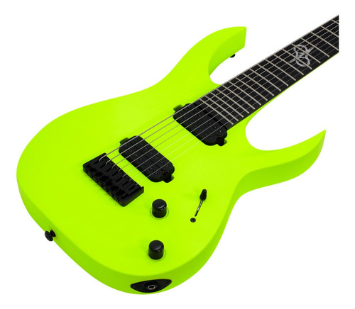 Guitarra 7 Cordas Solar Lemon Neon Matte A2.7ln