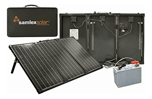 Samlex Kit De Carga Solar Portátil, 90w Solar Panel