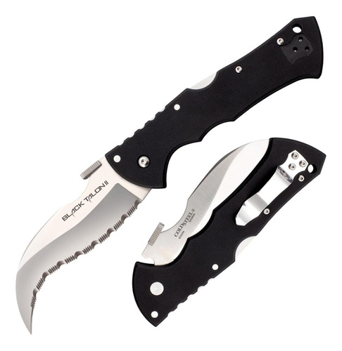 Cuchillo Plegable Cold Steel Black Talon Ii Con Bloqueo Tri-