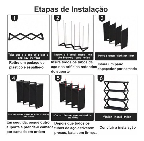 Estante Pequeño Para 8 Pares De Zapatillas De Tenis Tipo Pan