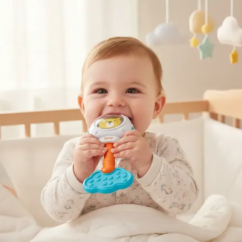 Mordedor Chocalho Leãozinho Com Luz E Som Zippy Baby | MercadoLivre