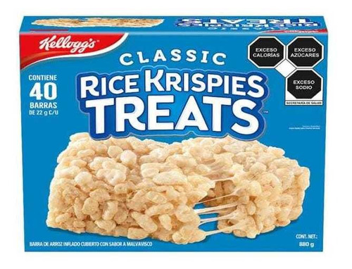 Pack De 40 Barras De Arroz Inflado Rice Krispies Kellogg's