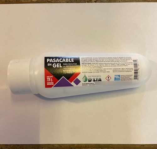 Imagen 2 de 2 de Pasacable En Gel 220g. Facilitar Instalaciones Delta Pasa