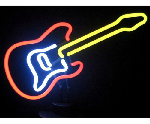 Neonetics Escultura Letrero Neon Para Guitarra Electrica