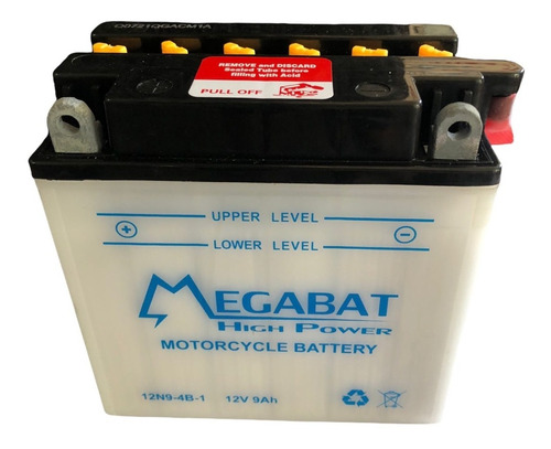 Batería  Megabat 12n9-4b-1 12v 9ah Rouser 220 Guerrero 150