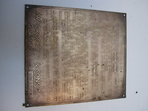 Letrero Placas Náuticas En Bronce