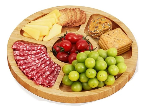 Pack 2 Tabla Para Servir Aperitivos Y Picoteo Bambú Picnic