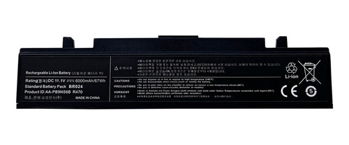 Bateria Para Notebook Samsung Np350v5c-s02au 6600 Mah Preto