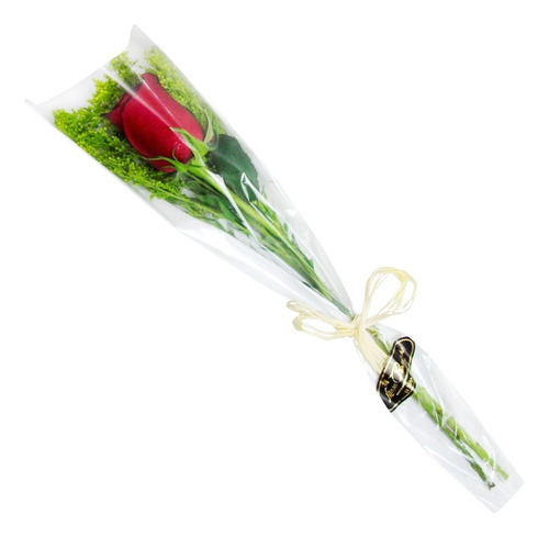 200 Saquinho Para Flor Rosa Unitária Botão Embalagem Brinde