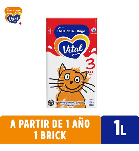 Leche Liquida Vital 3 Brick Nutricia Bago X 1 Lt