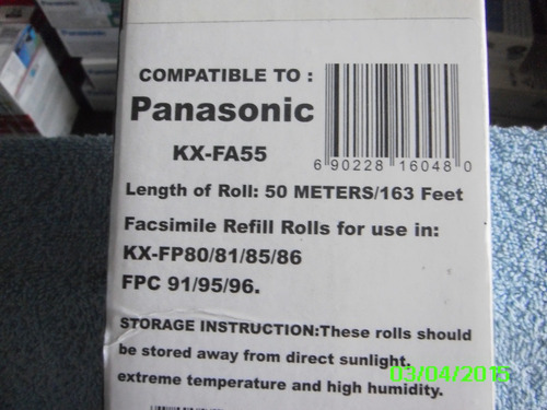 Imagen 2 de 2 de Pelicula Filmica Generica Kxfa55 50 Mts Contiene 2 Rollos