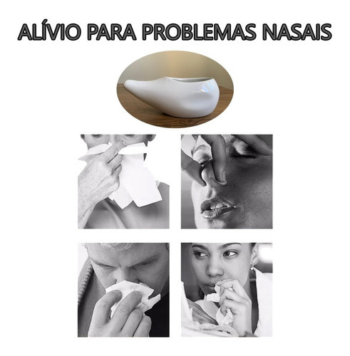 Jala Neti Lavador Nasal Limpador Neti Pot Indiano 150ml