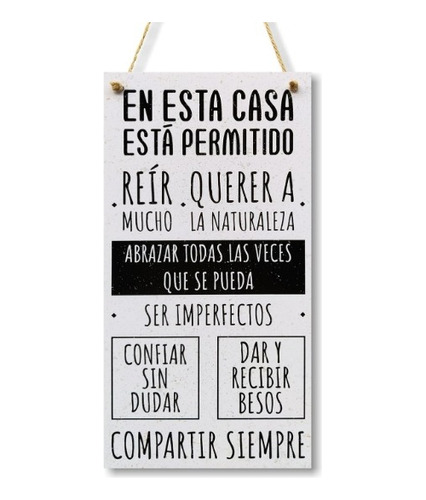 Cartel Decorativo Con Frase Para Embellecer Tu Espacio