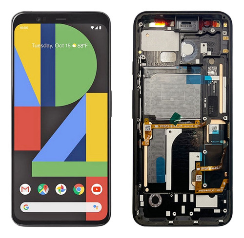Zc Compatible Pantalla Oeld Con Marco Para Google Pixel 4