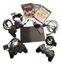 Comprar Sony Playstation 2 Slim + 3 Joysticks + Accesorios Negro
