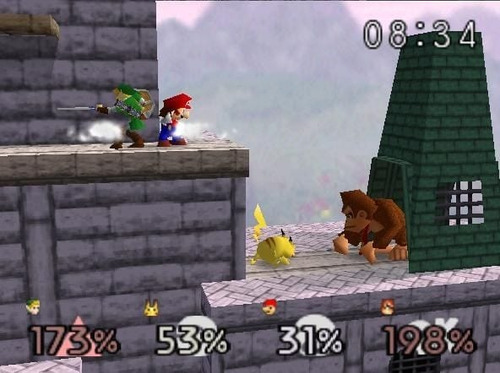 Super Smash Bros N64 Nintendo Juego Fisico Multijugadormario (Usado)