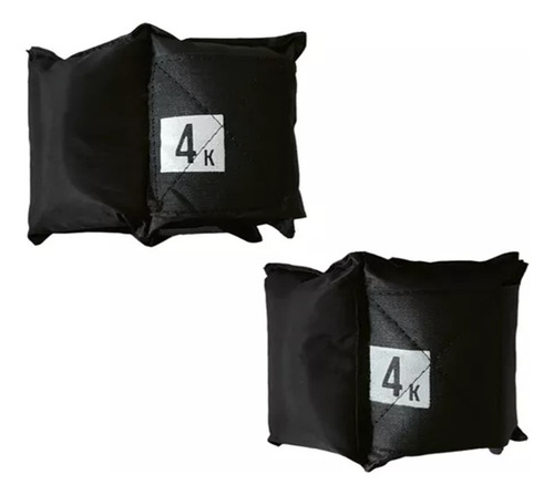 Par De Polainas Tobilleras 4kg Ssr Sport Negro