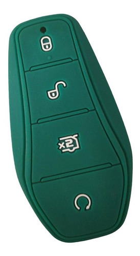 Funda Protectora De Silicona Para Llave De Coche Verde