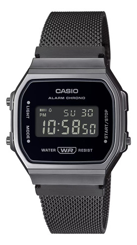 Reloj Hombre Casio A168wemb-1 Vintage Luz Led Correa Malla