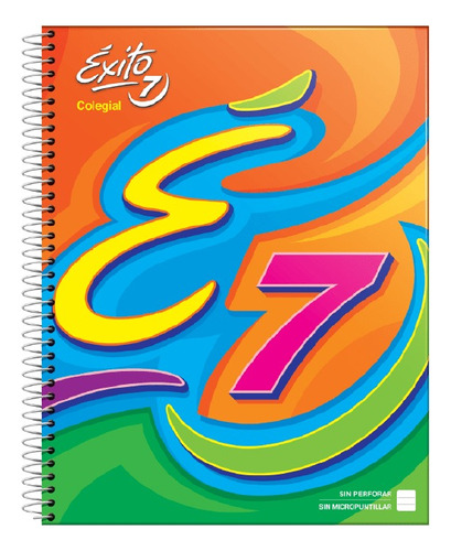 Cuaderno Éxito E7 Espiral Tapa Dura Colegial 60 Hojas