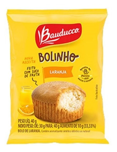 Bolinho Laranja C/14un 30g - Bauducco