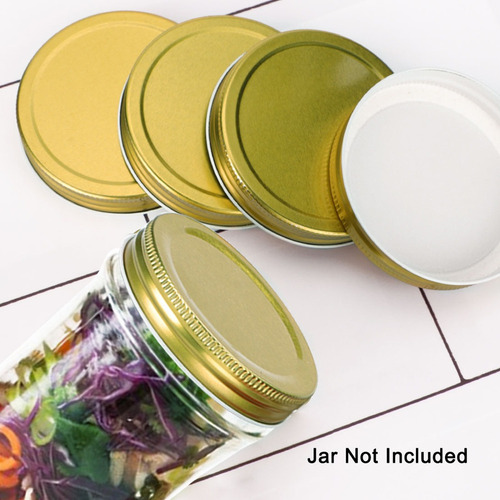 Tapa Para Tarro Mason Jar Boca Ancha 87mm Dia 15pzs