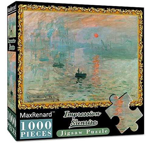 Maxrenard Juego 1000 Piezas Rompecabezas Colección Bellas Ar