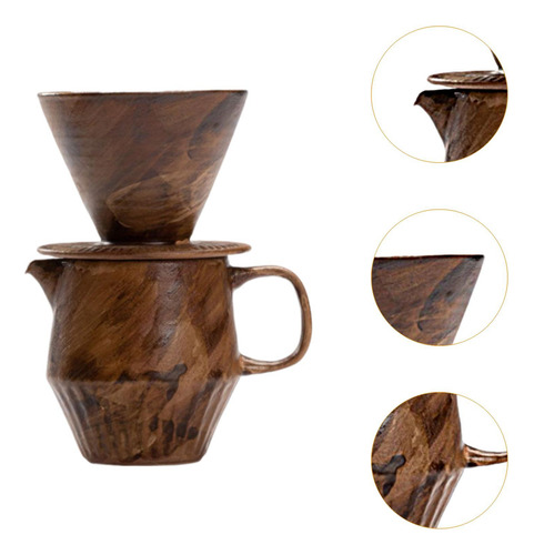 Juego De Cafetera De Vertido Manual, Juego De Gotero De