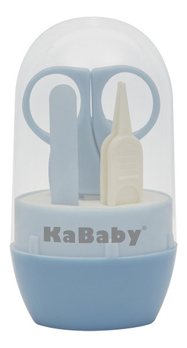 Kit Manicure Infantil Cuidados Com O Bebê Egg Azul - Kababy