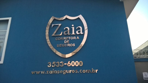 Letras Para Loja Fachada Em Aço Inox Letreiro Caixa 3d Letra