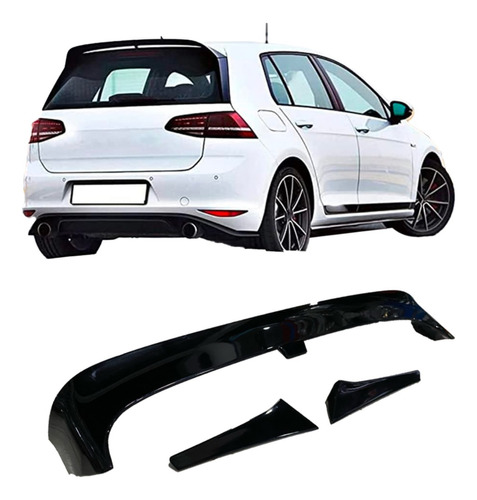 Alerón De Cajuela Golf Gti 2015 - 2020 Negro Piano