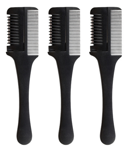 Black Haircut Devices, 3 Unidades, Peinetas Y Cuchillos Prof