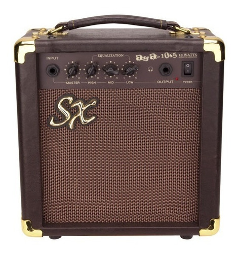 Amplificador De Guitarra Acustica Sx Aga1065 10 Watts