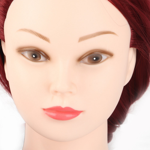 Maniquí De Peluquería, 1 Unidad, 60 Cm, Modelo Para Practica