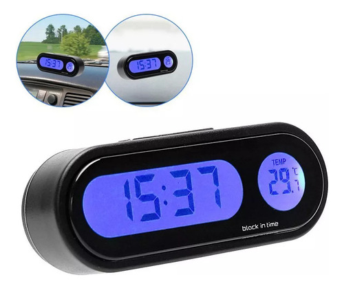 Reloj Termómetro Electrónico Para Salpicadero De Coche