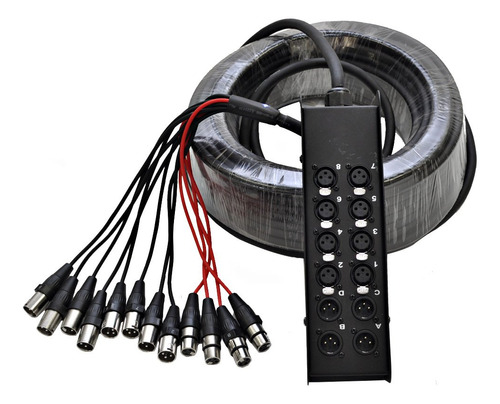 Seismic Audio Sacb-8x4x100 Cable Serpiente Placa Circuito 8