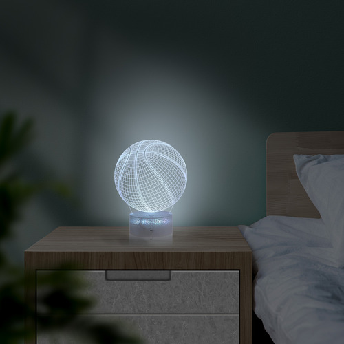 Luz Nocturna De Baloncesto 3d Para Uso Doméstico