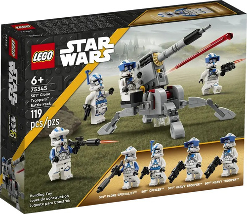 Kit Lego Star Wars Soldados Clon De La 501 75345 119 Piezas